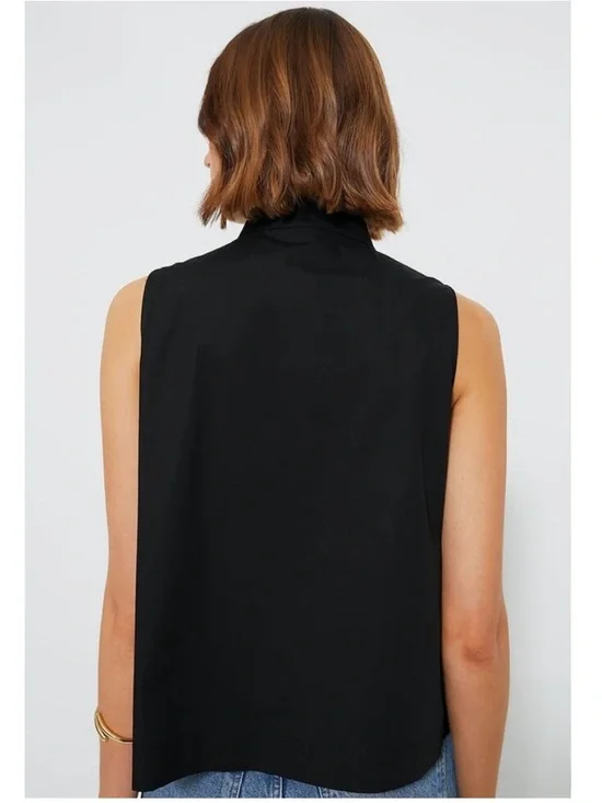 TUCKERNUCK Black Celeste Top Sleeveless Swing Blouse Cotton Size Small - Picture 2 of 9